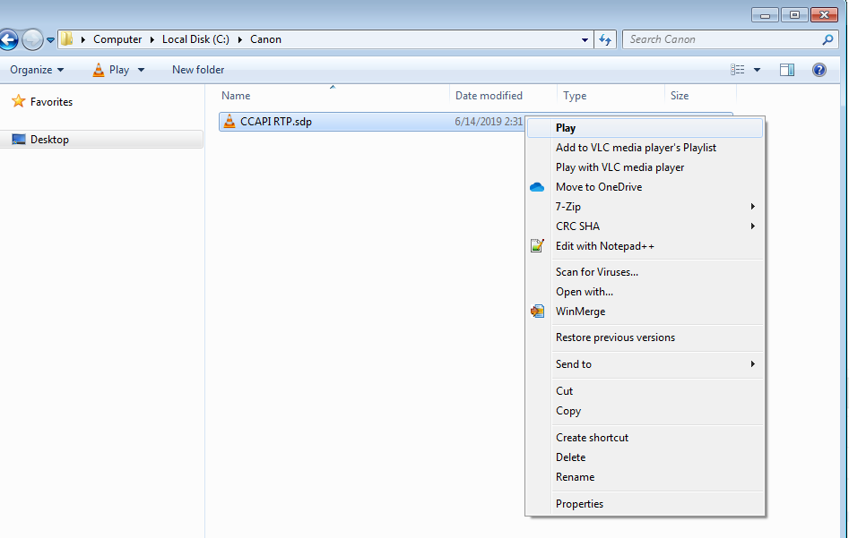 CCAPI RTP Streaming Quick Start Guide